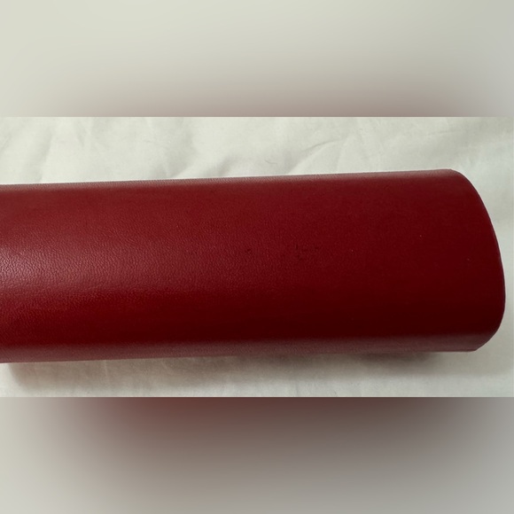 Valentino Deep Red Leather Envelope Clutch - Picture 2 of 5